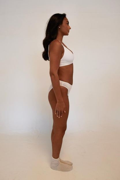 White Tencel Everyday Bra